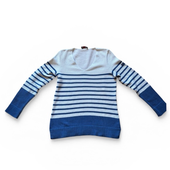Saint James, Classic Knit Top, Blue & White, 100% cotton, size 6 - Picture 13 of 13